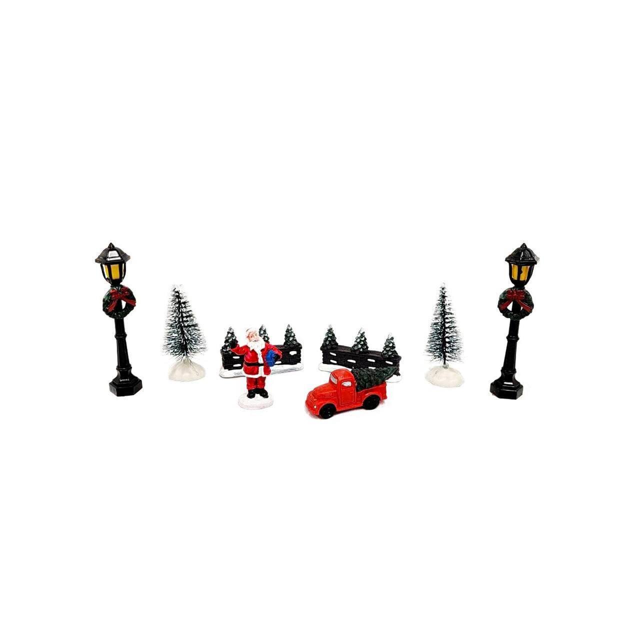 Wizardi Christmas Trees & Santa's Christmas Village Decoration Set